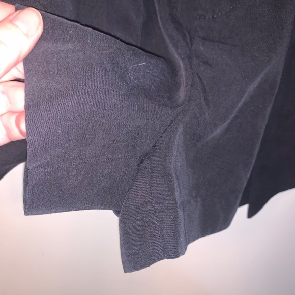 Zara Black High Rise Tie Front Shorts M - Picture 6 of 7